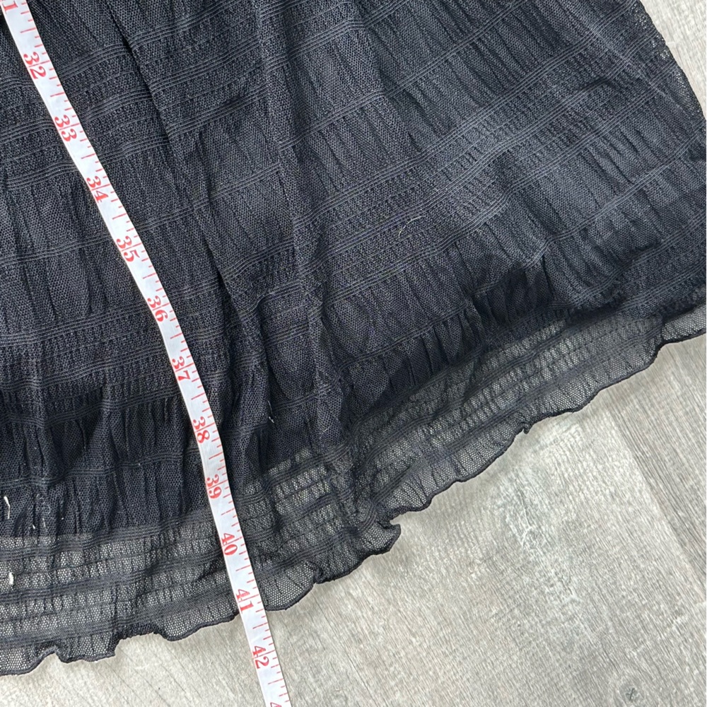 Max Studio NWT Elegant Black Ruffled Midi Dress - Picture 7 of 7